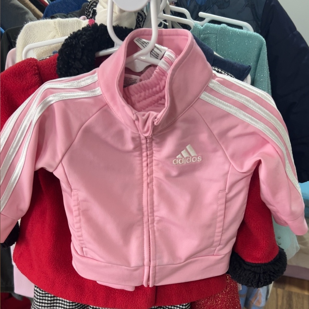 Adidas Infant Pink Track Jacket and matching joggers